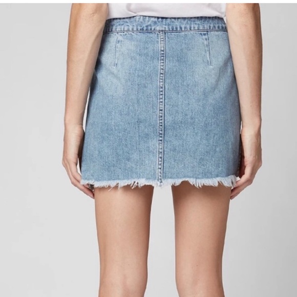 BlankNYC Asymmetrical Denim Wrap Skirt - Picture 6 of 14